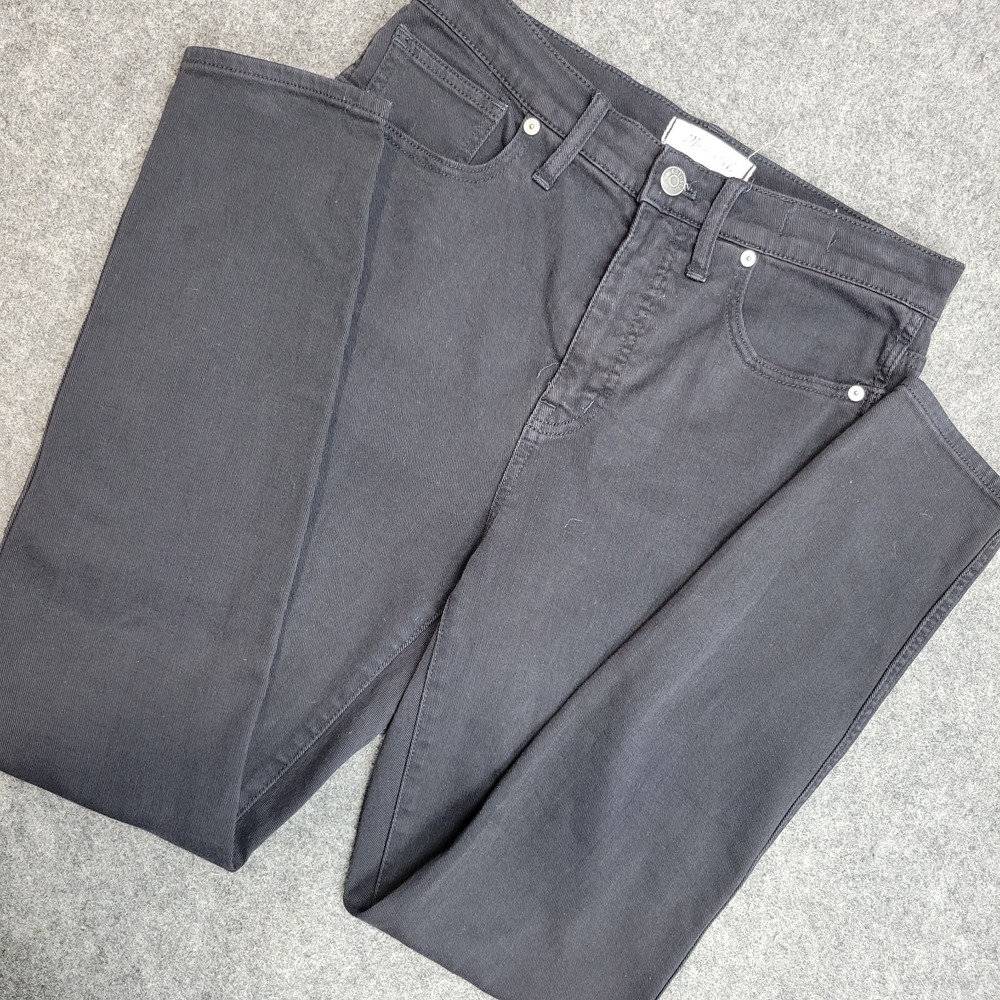 Madewell Jeans Womens 28 Black High Rise Skinny Stretch Minimalist Grunge Y2K